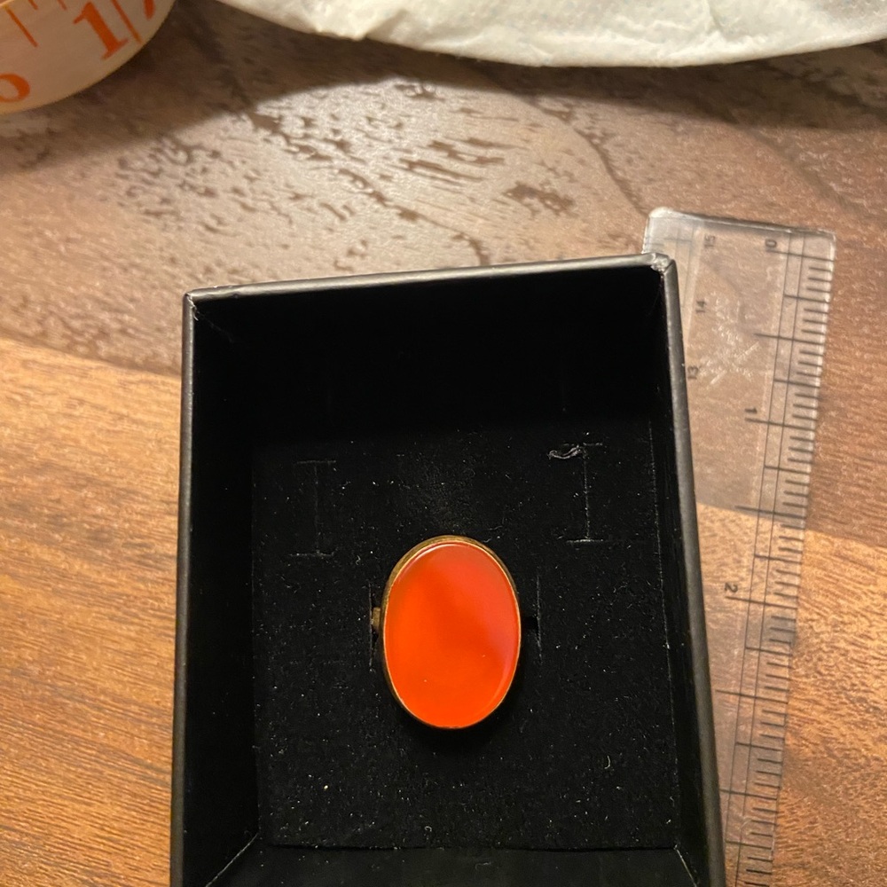 Ring- Elegant Agate Family Stone (Aqiq) Women's Ring- New